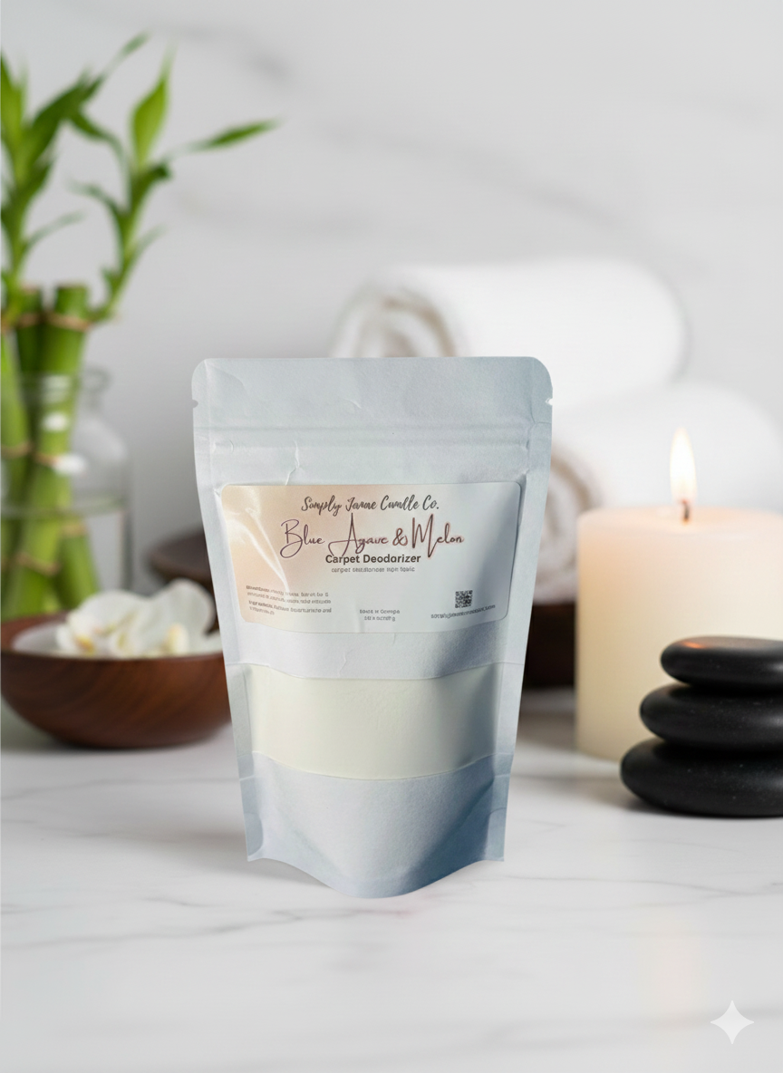 Transform your space with our Carpet Deodorizer, a fine, natural-based powder that eliminates odors and refreshes every room.