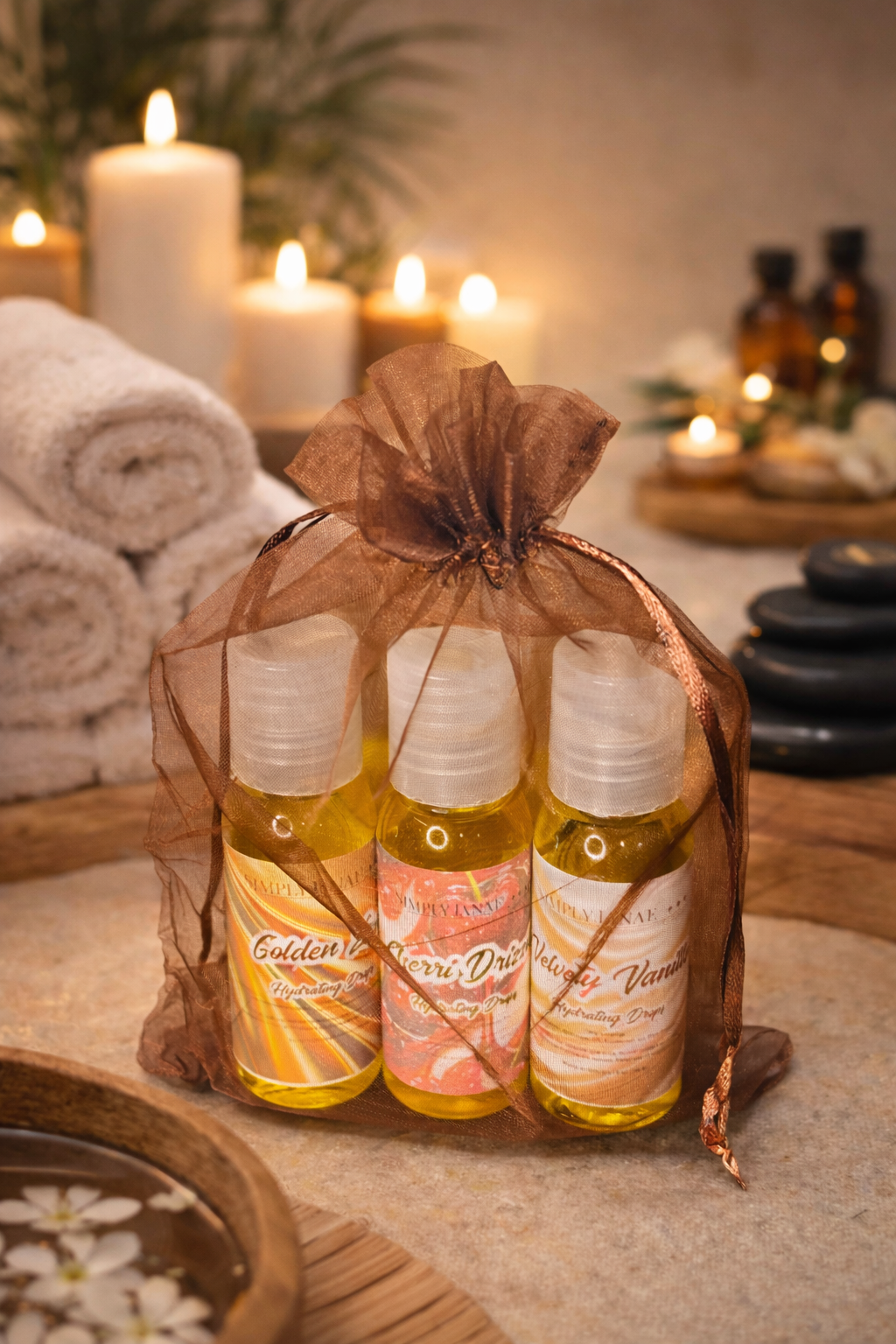 Hydrating Drops Travel Pack is the perfect way to keep your skin nourished, radiant, and silky smooth wherever life takes you. Each 1 oz bottle is packed with lightweight moisture that absorbs beautifully without feeling greasy — ideal for travel, gym bags, or everyday touch-ups.